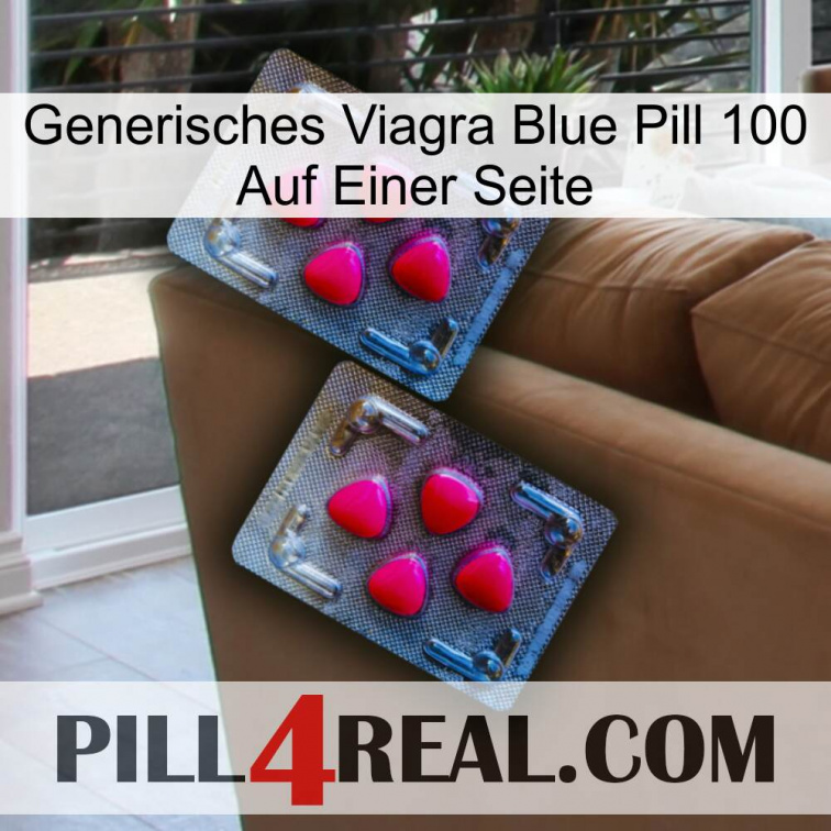 Generic Viagra Blue Pill 100 On One Side 14